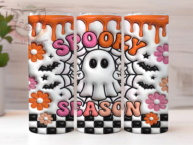 Spooky Season Ghost 20oz Tumbler, Spooky Season, Season Ghost, Ghost Tumbler, 20oz Tumbler, Spooky Tumbler, Halloween Tumbler, Tumbler Wrap Sublimation Lara' s Designs 