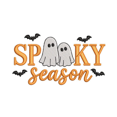 Spooky Season Ghost and Bat Machine Embroidery Design for 5x7 Digital File Embroidery/Applique DESIGNS Nino Nadaraia 