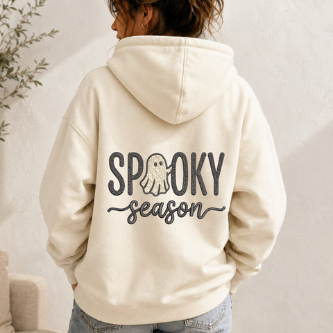 Spooky Season Ghost Embroidery Design – Halloween Ghost Machine Embroidery File, Cute Spooky Halloween Saying Embroidery/Applique DESIGNS PatternFeed8 