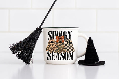 Spooky Season Ghost PNG, Three Ghost Halloween Shirt Graphic Sublimation Pickled Thistle Creative 
