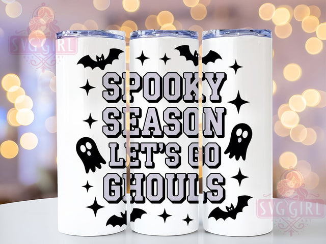 Spooky Season Ghost Tumbler Wrap, Let's Go Ghouls Wrap, Ghost Halloween Cup, 20Oz Sublimation Tumbler, Haunted Drinkware, Creepy Cute Gift, Autumn Ghost Wrap Sublimation SvggirlplusArt 