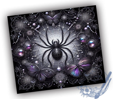 Spooky Season Halloween 20oz Skinny Tumbler PNG, Spooky Vibes Tumbler Sublimation Wrap, Straight & Tapered Tumbler Wrap, Instant Digital Download Sublimation ToriDesigns 