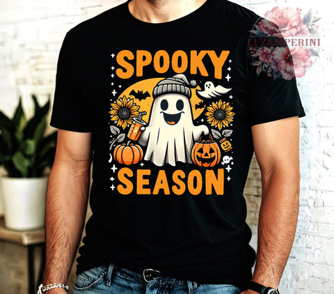 Spooky Season, Halloween Ghost, Cute Ghost, Digital Download, Sublimation Design, Halloween Decor, Cute Halloween, Ghost PNG Sublimation Li Zamperini 