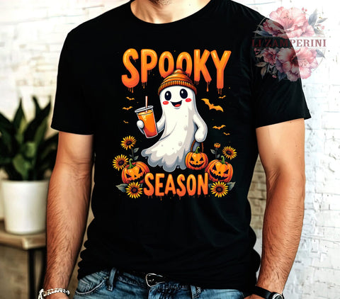 Spooky Season, Halloween Ghost, Cute Ghost, Digital Download, Sublimation Design, Halloween Decor, Cute Halloween, Ghost PNG Sublimation Li Zamperini 