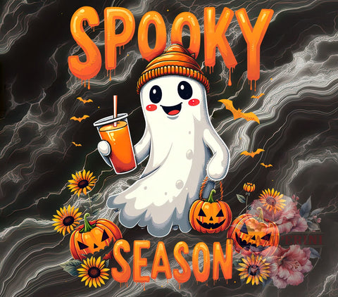 Spooky Season, Halloween Ghost, Cute Ghost, Digital Download, Sublimation Design, Halloween Decor, Cute Halloween, Ghost PNG Sublimation Li Zamperini 