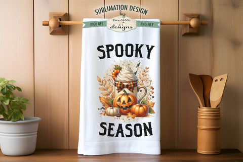 Spooky Season | Halloween Kitchen Towel Sublimation Designs Sublimation Ewe-N-Me Designs 