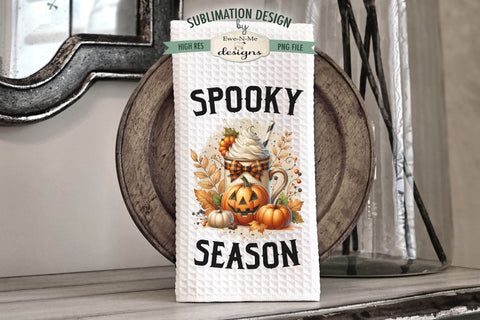Spooky Season | Halloween Kitchen Towel Sublimation Designs Sublimation Ewe-N-Me Designs 