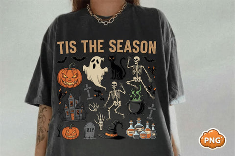 Spooky Season Halloween PNG Clipart: Tis The Season, Horror Vibes Sublimation BB Type Studios 