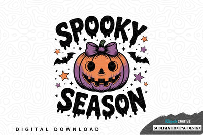 Spooky season halloween pumpkin design Sublimation Regulrcrative 