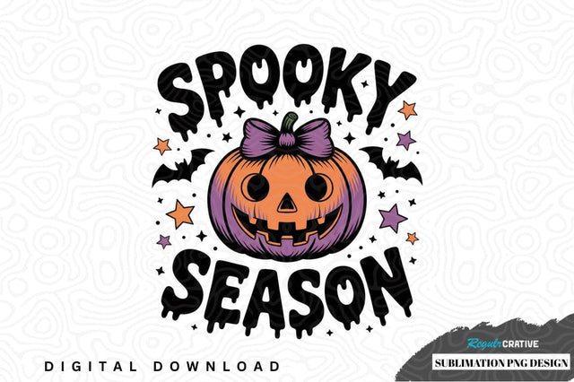 Spooky season halloween pumpkin design Sublimation Regulrcrative 