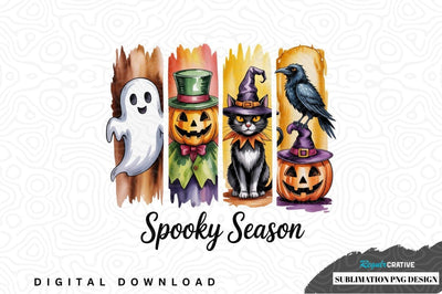 Spooky season halloween sublimation png design Sublimation Regulrcrative 