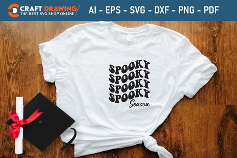 Spooky Season Halloween Svg, Halloween Png , Halloween Clipart, Ghost Svg, Halloween Shirt Svg, Hippie Svg, Retro Svg, Svg Bundle, Sublimation Designs SVG Debashish Barman 