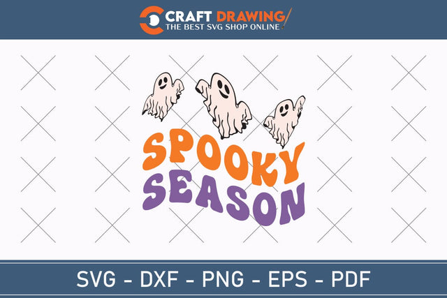 Spooky Season Halloween Svg, Halloween Png , Halloween Clipart, Ghost Svg, Halloween Shirt Svg, Hippie Svg, Retro Svg, Svg Bundle, Sublimation Designs SVG Debashish Barman 