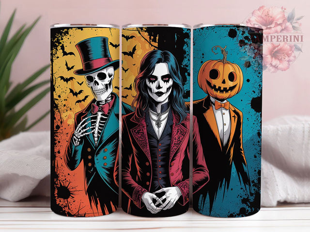 Spooky Season Halloween Vibes Tumbler, Halloween Tumbler Wrap, 20oz Skinny Tumbler, Halloween Sublimation, Spooky Tumbler Png, Tumbler Design Download, Halloween Vibes Tumbler Sublimation Li Zamperini 
