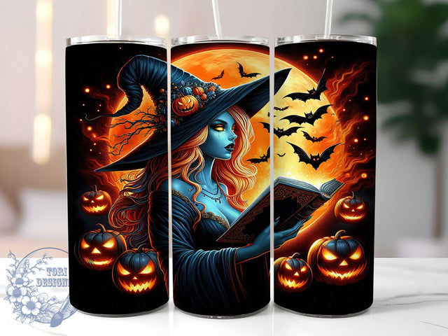 Spooky Season Halloween Witch Tumbler, Spooky Season, Witchy Tumbler, 20oz Tumbler Wrap, Skinny Tumbler Png, Sublimation Design, Instant Download Sublimation ToriDesigns 