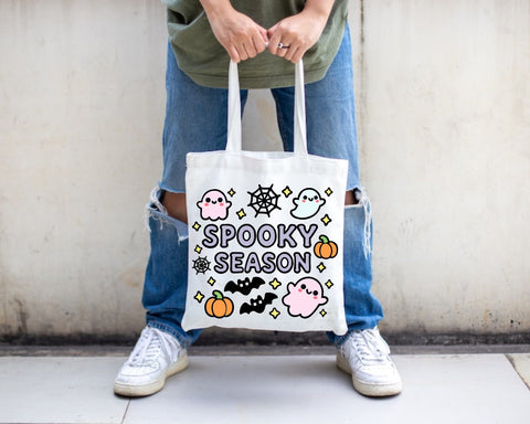 Spooky Season Kawaii Ghost SVG, PNG, Clipart for Sublimation on Cricut and Silhouette, Halloween SVG SVG Lavender Paper Cut 