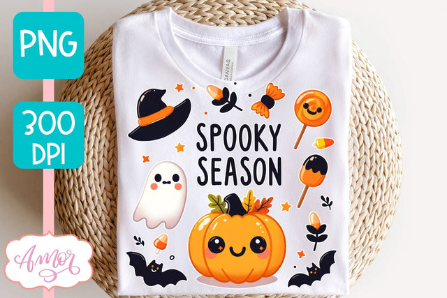 Spooky season PNG for sublimation | Halloween PNG design Sublimation Amorclipart 