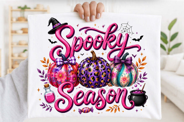 Spooky Season PNG, Halloween Pumpkin Sublimation SVGArt 