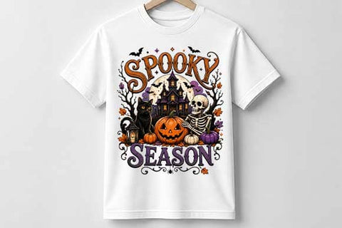 Spooky Season PNG | Haunted House Halloween Sublimation PNG SVG BillahCrafts 