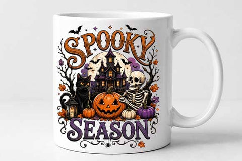 Spooky Season PNG | Haunted House Halloween Sublimation PNG SVG BillahCrafts 