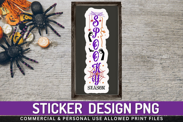 Spooky season Stickers Design Sublimation Regulrcrative 