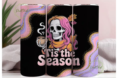 Spooky Season Tumbler Wrap Sublimation PixelChick 