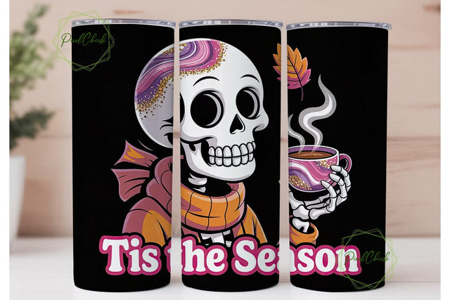 Spooky Season Tumbler Wrap Sublimation PixelChick 