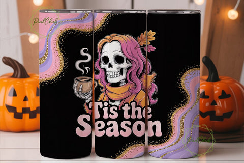 Spooky Season Tumbler Wrap Sublimation PixelChick 