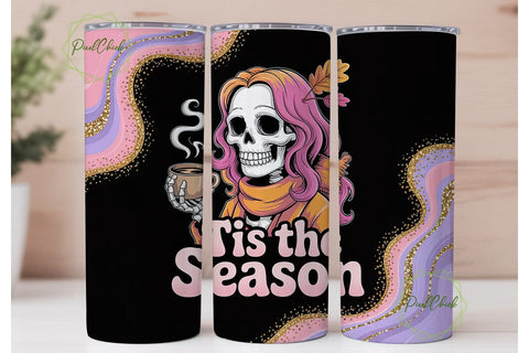 Spooky Season Tumbler Wrap Sublimation PixelChick 