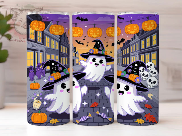 Spooky Skeleton Dance Tumbler, Halloween Party Wrap, Spooky Skeletons Tumbler, Haunted Dance Sublimation, Skeleton Party Drinkware, Creepy Halloween Wrap, Gothic Tumbler Design Sublimation Lara' s Designs 