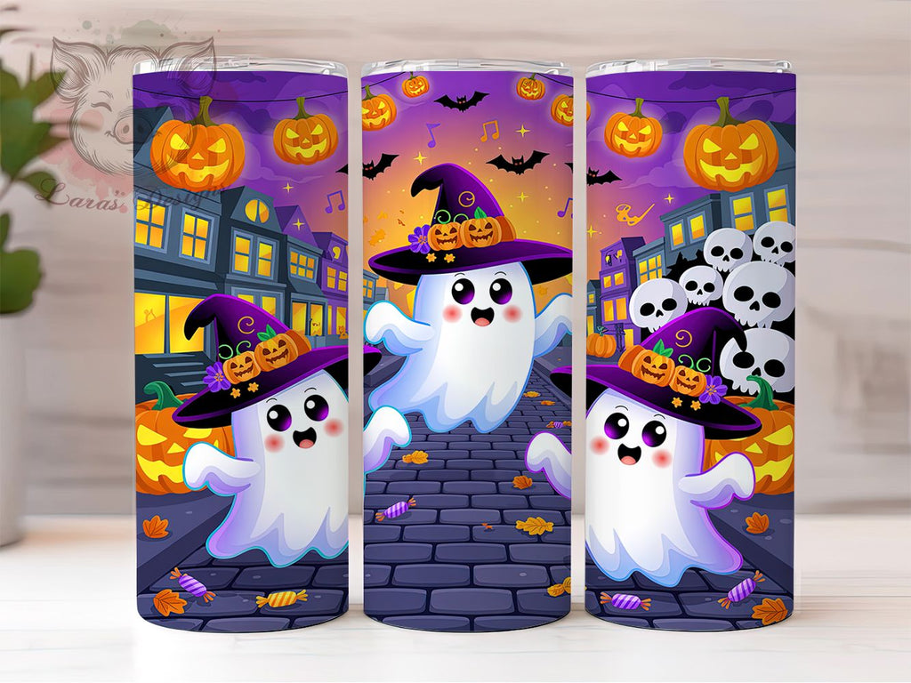 Spooky Skeleton Dance Tumbler, Halloween Party Wrap, Spooky Skeletons ...