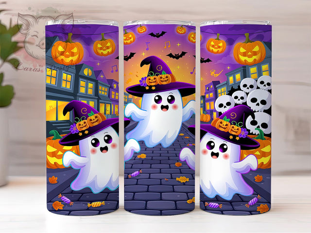 Spooky Skeleton Dance Tumbler, Halloween Party Wrap, Spooky Skeletons Tumbler, Haunted Dance Sublimation, Skeleton Party Drinkware, Creepy Halloween Wrap, Gothic Tumbler Design Sublimation Lara' s Designs 