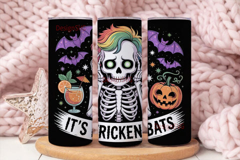 Spooky Skeleton Halloween 20oz Tumbler Sublimation DesignSVG 