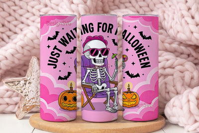 Spooky Skeleton Halloween 20oz Tumbler Sublimation DesignSVG 
