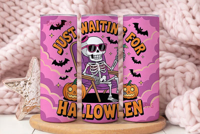 Spooky Skeleton Halloween 20oz Tumbler Sublimation DesignSVG 