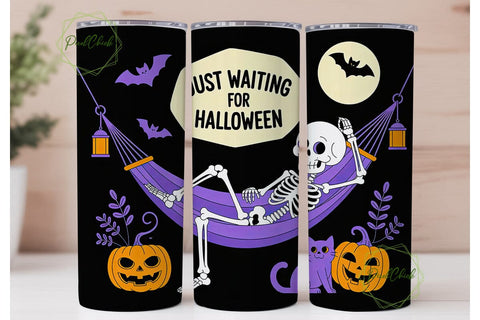 Spooky Skeleton Halloween 20oz Tumbler Sublimation PixelChick 