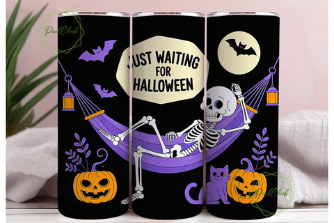 Spooky Skeleton Halloween 20oz Tumbler Sublimation PixelChick 