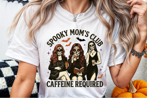 Spooky Skeleton,Coffee Love Halloween Sublimation designartist 