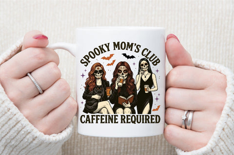 Spooky Skeleton,Coffee Love Halloween Sublimation designartist 