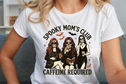 Spooky Skeleton,Coffee Love Halloween Sublimation designartist 