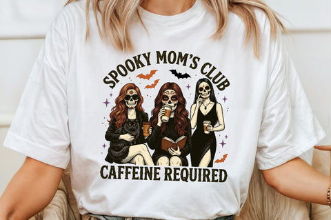 Spooky Skeleton,Coffee Love Halloween Sublimation designartist 