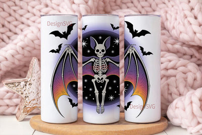 Spooky Space Bat 20oz Tumbler Wrap Sublimation DesignSVG 