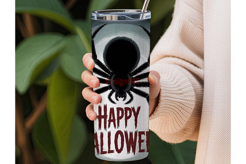 Spooky Spider Halloween 20oz Tumbler Sublimation DesignSVG 