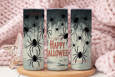 Spooky Spider Halloween 20oz Tumbler Sublimation DesignSVG 