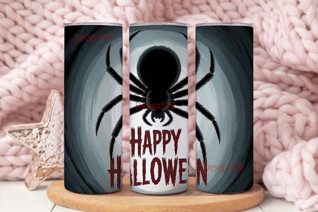 Spooky Spider Halloween 20oz Tumbler Sublimation DesignSVG 