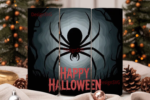 Spooky Spider Halloween 20oz Tumbler Sublimation DesignSVG 