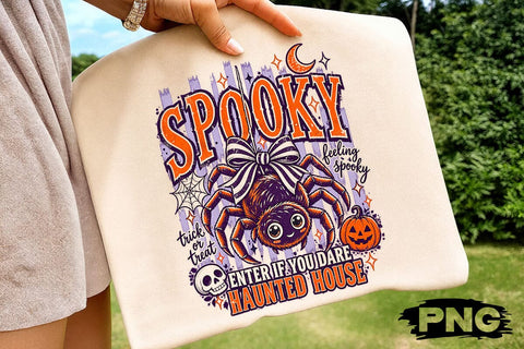 Spooky Spider Haunted House Bow PNG SVG DesignDestine 