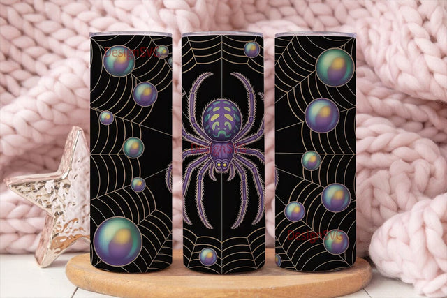 Spooky Spiderweb 20oz Tumbler Wrap Sublimation DesignSVG 