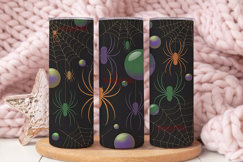 Spooky Spiderweb 20oz Tumbler Wrap Sublimation DesignSVG 