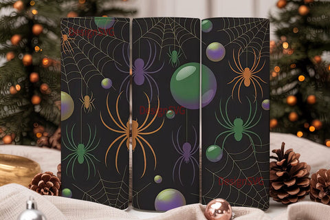 Spooky Spiderweb 20oz Tumbler Wrap Sublimation DesignSVG 